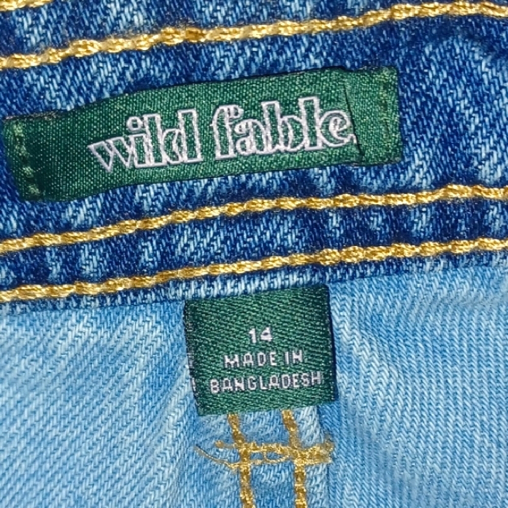 Wild Fable Jean Colorblock Shorts - Picture 4 of 4